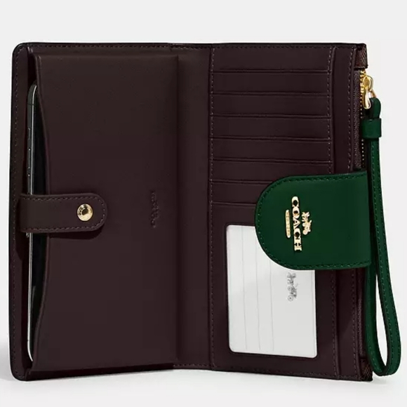 Coach Phone Wallet in Signature Coated Canvas-- NWT - Picture 4 of 14